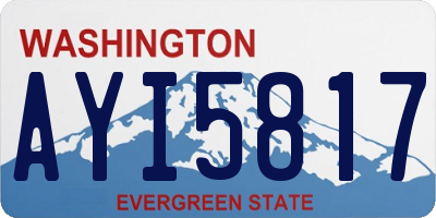 WA license plate AYI5817