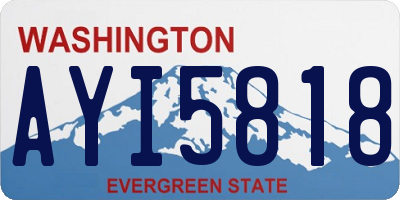 WA license plate AYI5818