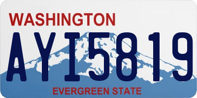 WA license plate AYI5819