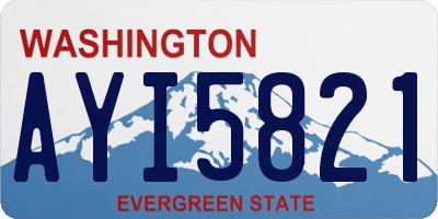 WA license plate AYI5821