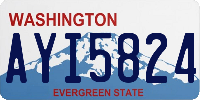 WA license plate AYI5824