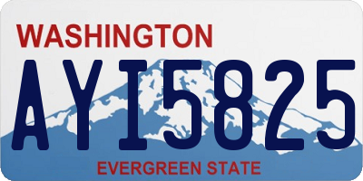 WA license plate AYI5825