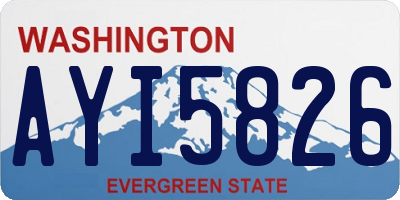 WA license plate AYI5826