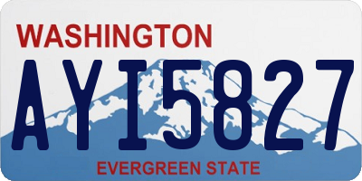 WA license plate AYI5827