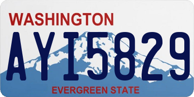 WA license plate AYI5829