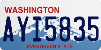 WA license plate AYI5835