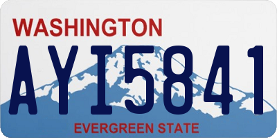 WA license plate AYI5841