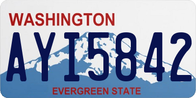 WA license plate AYI5842