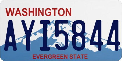 WA license plate AYI5844