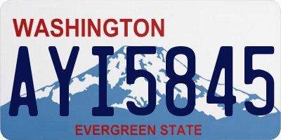 WA license plate AYI5845