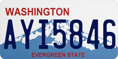 WA license plate AYI5846