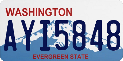 WA license plate AYI5848