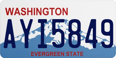 WA license plate AYI5849