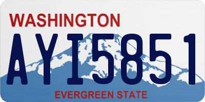 WA license plate AYI5851