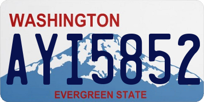 WA license plate AYI5852