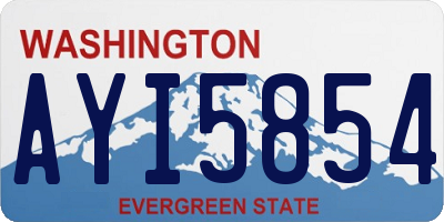WA license plate AYI5854