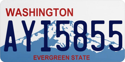 WA license plate AYI5855