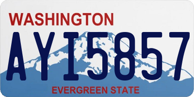WA license plate AYI5857