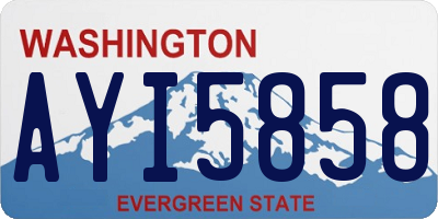 WA license plate AYI5858
