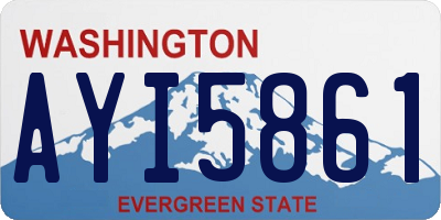 WA license plate AYI5861