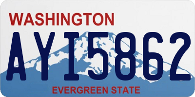 WA license plate AYI5862