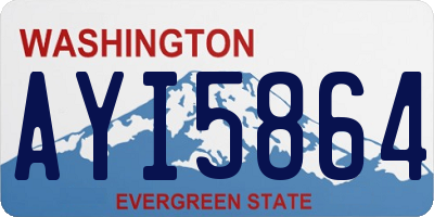 WA license plate AYI5864