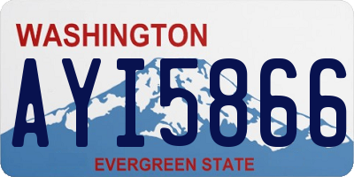 WA license plate AYI5866