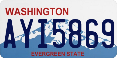 WA license plate AYI5869