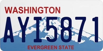 WA license plate AYI5871