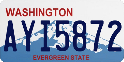WA license plate AYI5872