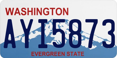WA license plate AYI5873