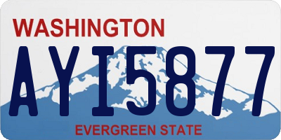 WA license plate AYI5877