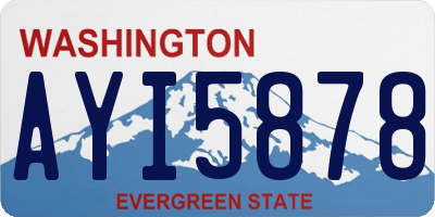 WA license plate AYI5878