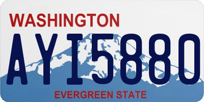WA license plate AYI5880