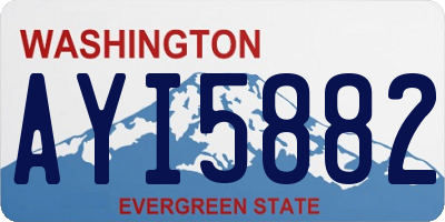 WA license plate AYI5882