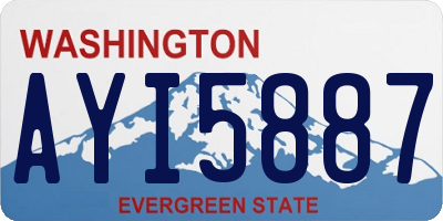 WA license plate AYI5887
