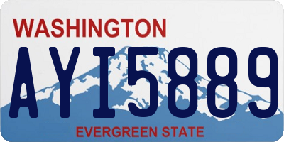 WA license plate AYI5889