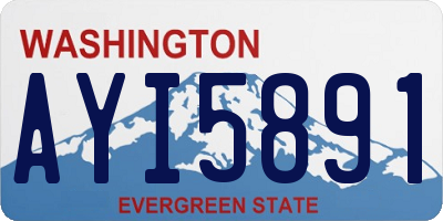 WA license plate AYI5891