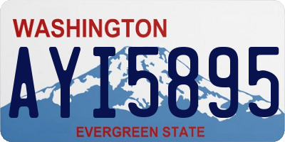WA license plate AYI5895