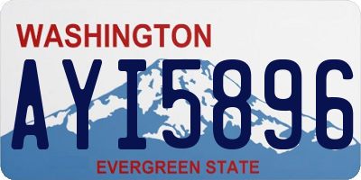 WA license plate AYI5896