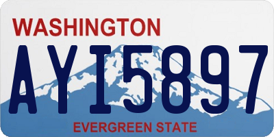 WA license plate AYI5897