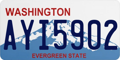 WA license plate AYI5902