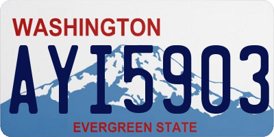 WA license plate AYI5903
