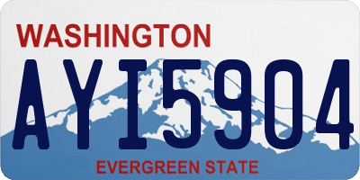 WA license plate AYI5904