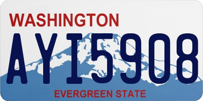 WA license plate AYI5908