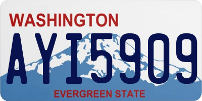 WA license plate AYI5909