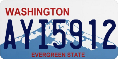 WA license plate AYI5912