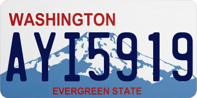WA license plate AYI5919