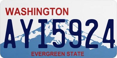 WA license plate AYI5924