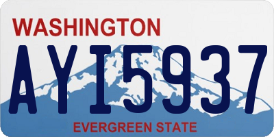 WA license plate AYI5937